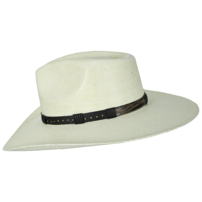 Stetson | Bighorn Bangora Straw Outback Hat | 127061 | profile | NATURAL