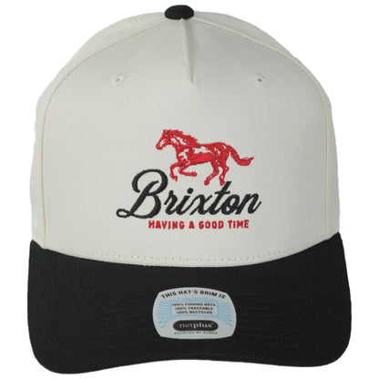 BRIXTON HATS | Good Times Cotton MP Snapback Baseball Cap | 201894 | front | BLACK/WHITECAP