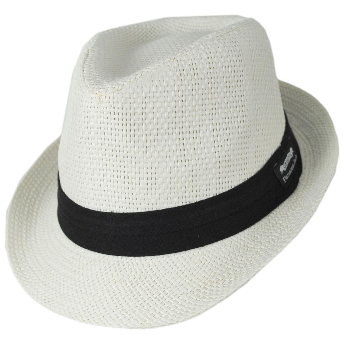 Panama Jack | Chinook Toyo Straw Fedora Hat | 126396 | lead | IVORY