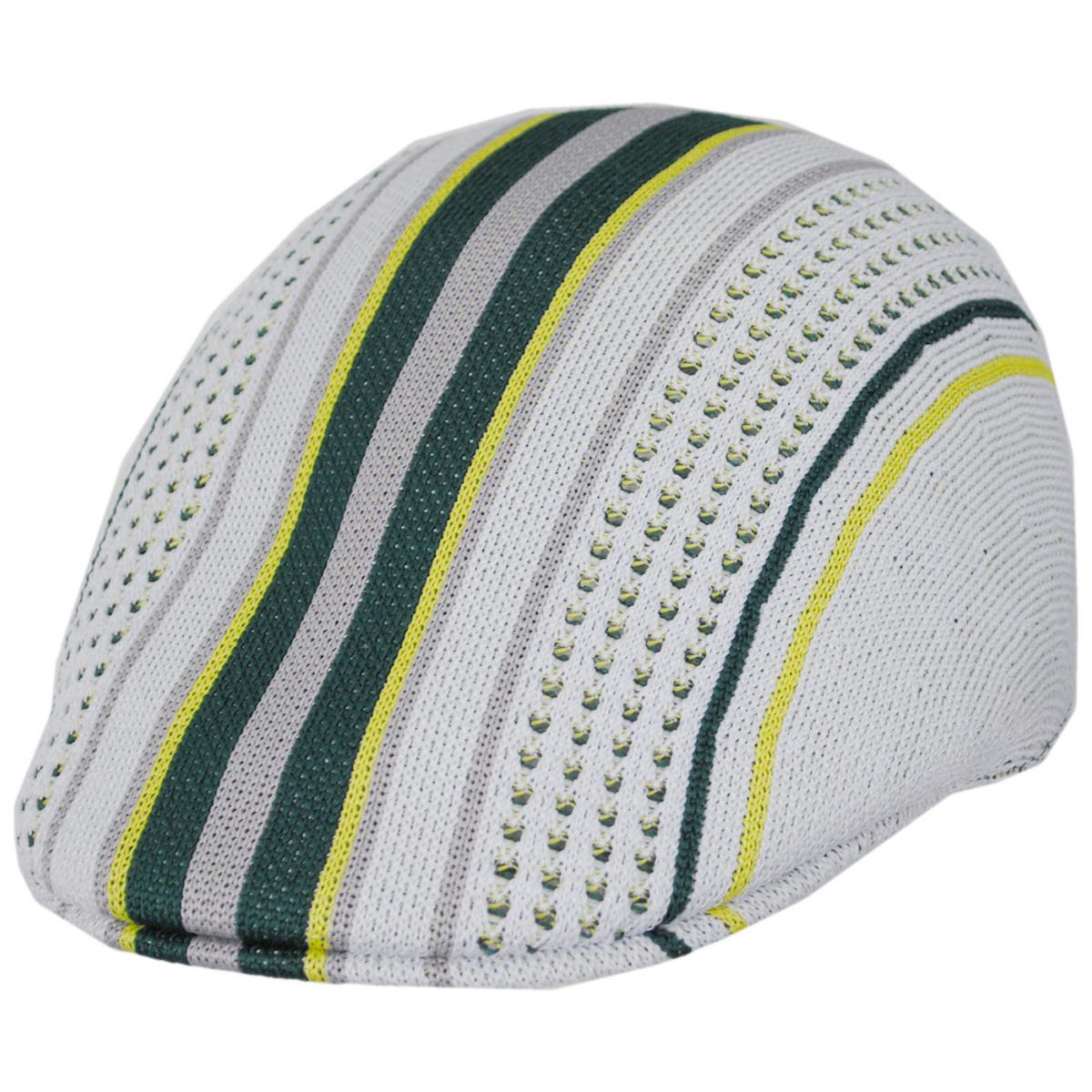 Kangol | Clubhouse Stripe 507 Ivy Cap | 161030 | lead | WHITE/MASTERS GREEN