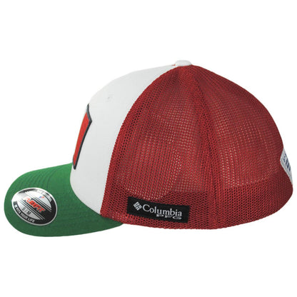 Columbia Sportswear | PFG Mexico Flag Mesh FlexFit Fitted Baseball Cap | 400163 | profile | WHITE