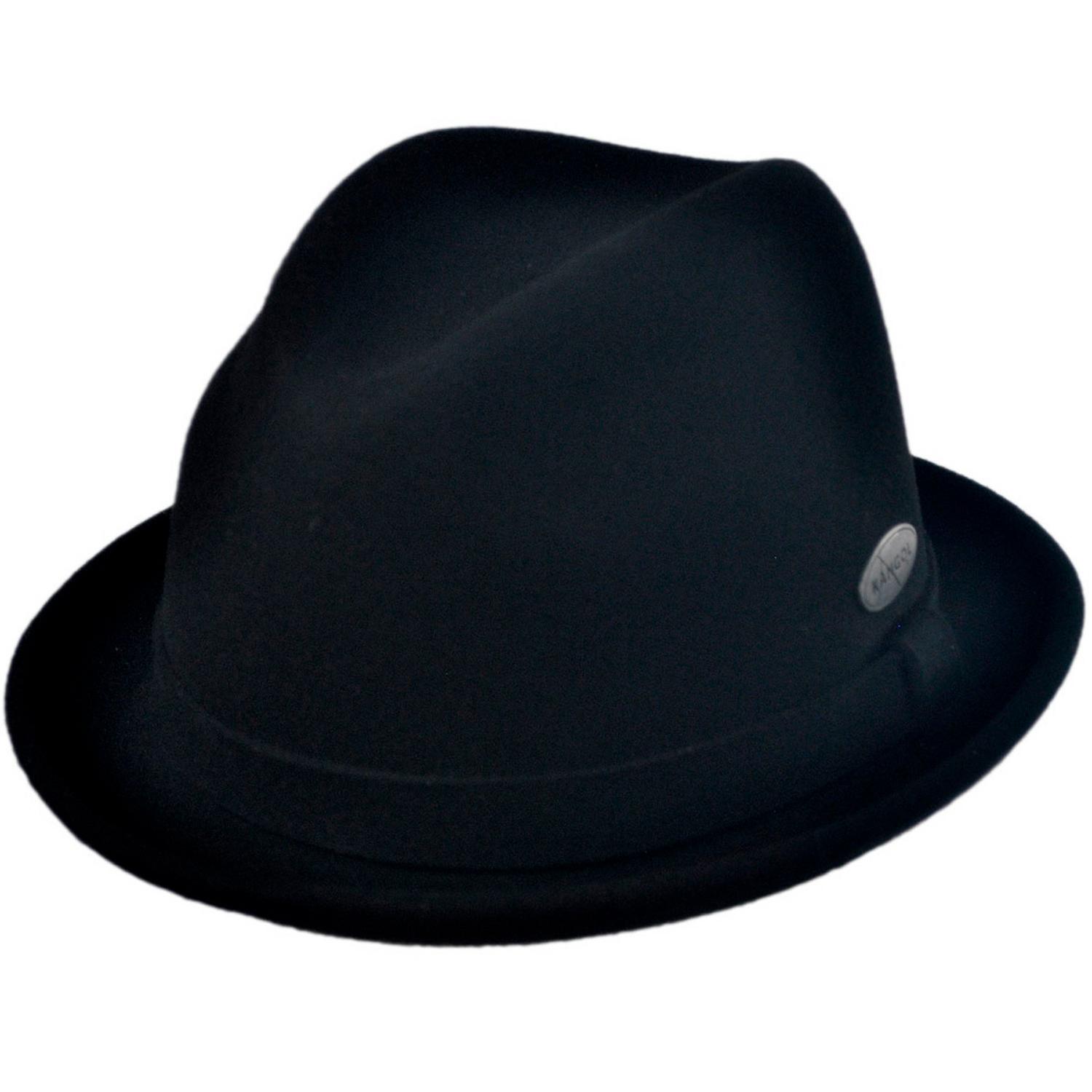 Kangol | Wool LiteFelt Player Fedora Hat | 130197 | lead | BLACK