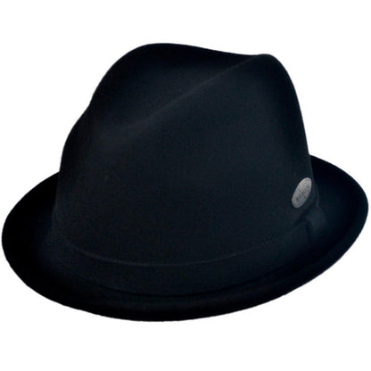 Kangol | Wool LiteFelt Player Fedora Hat | 130197 | lead | BLACK