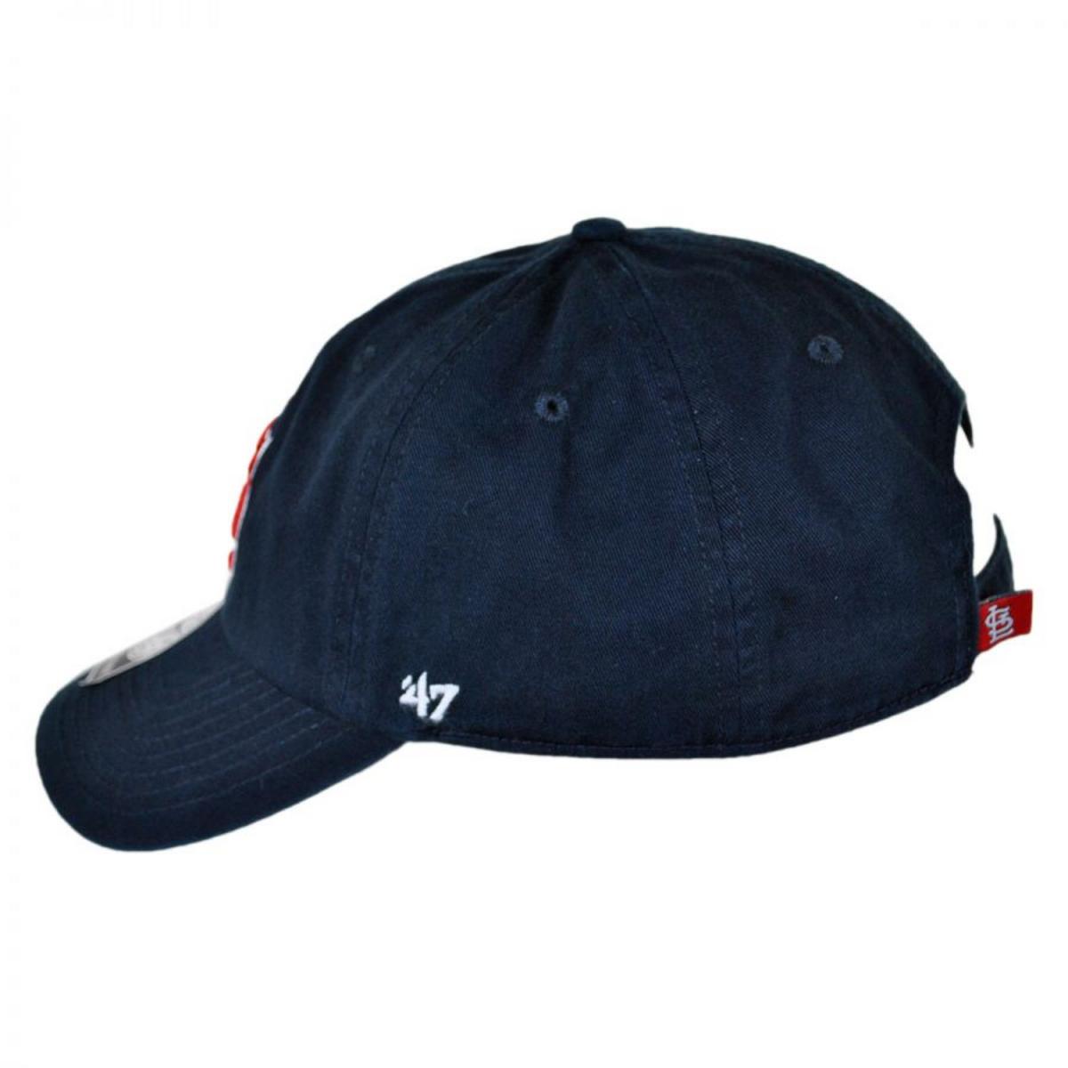 47 Brand | St Louis Cardinals MLB Clean Up Strapback Baseball Cap Dad Hat | 203133 | profile | NAVY