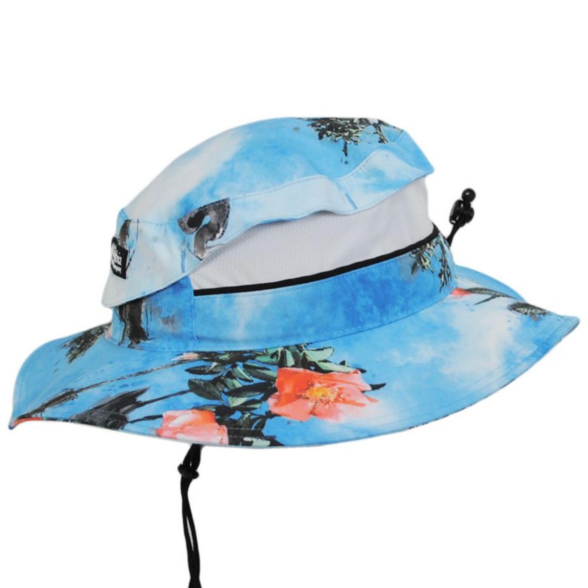 Columbia Sportswear | Bora Bora Printed Booney Hat | 400121 | profile | VISTA BLUE,DESCHUTES DAYS