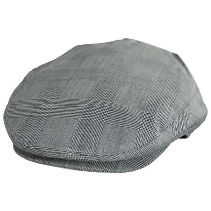 Baskerville Hat Company | Benedict Wool Glenplaid Ivy Cap | 167665 | lead | SILVER