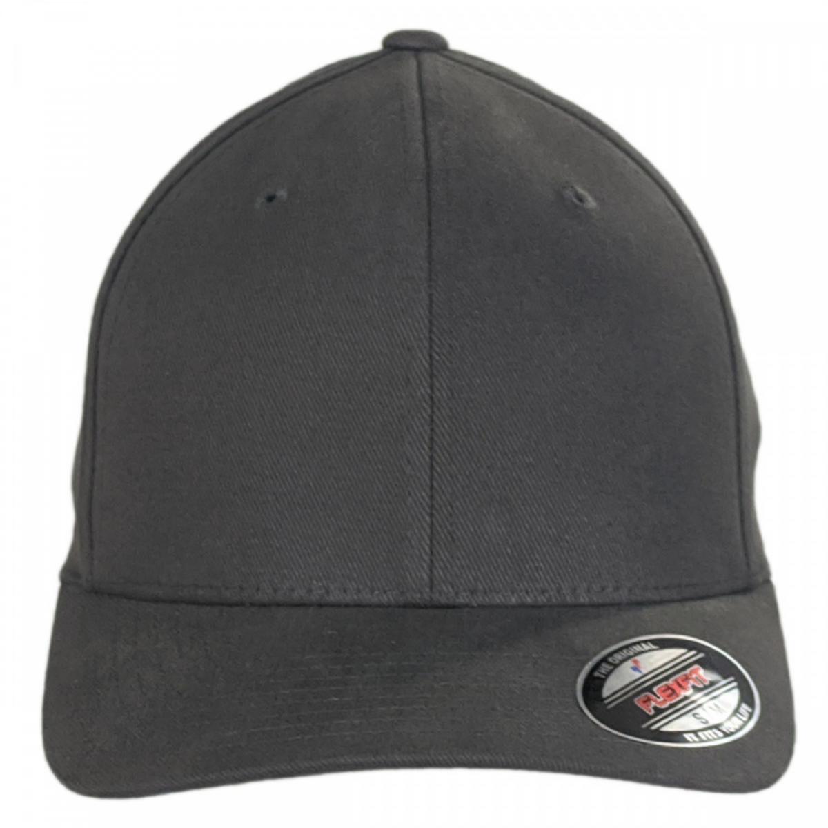 Flexfit | Brushed Twill MidPro FlexFit Fitted Baseball Cap | 221500 | front | GREY