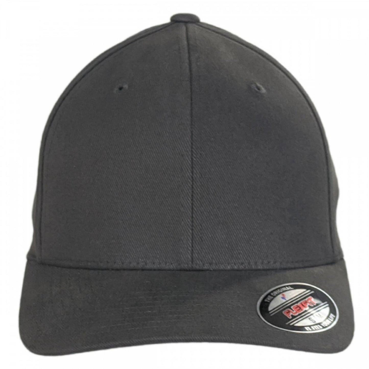 Flexfit | Brushed Cotton Twill MidPro Flexfit Fitted Baseball Cap | 221500 | front | GREY