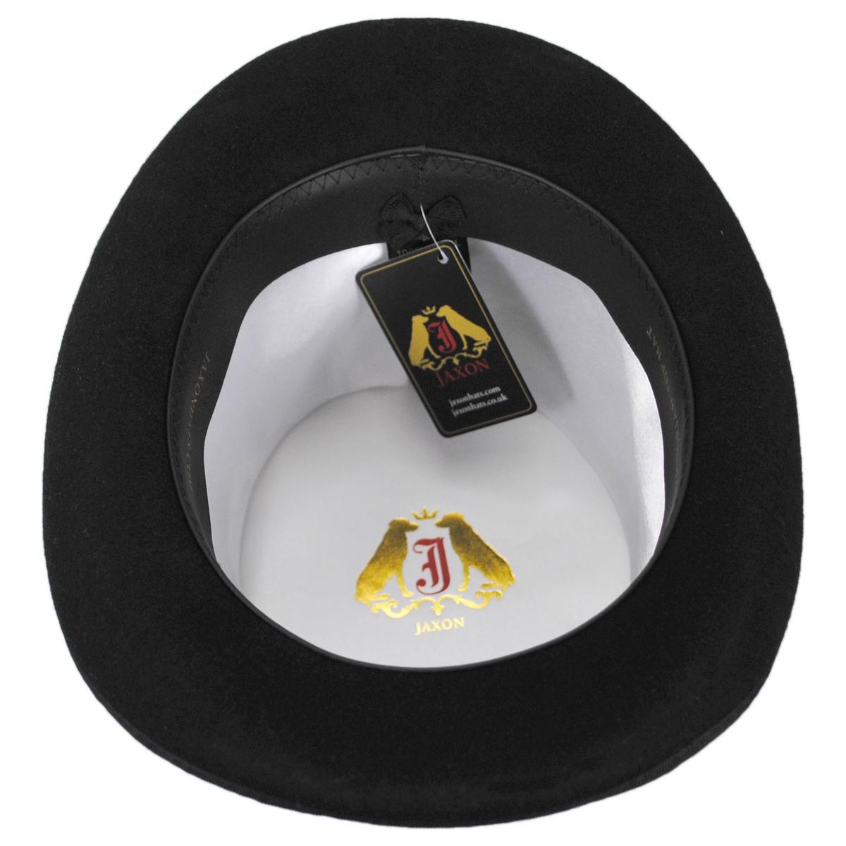 Jaxon Hats | Victorian Wool Felt Top Hat - Black | 193900 | under | BLACK