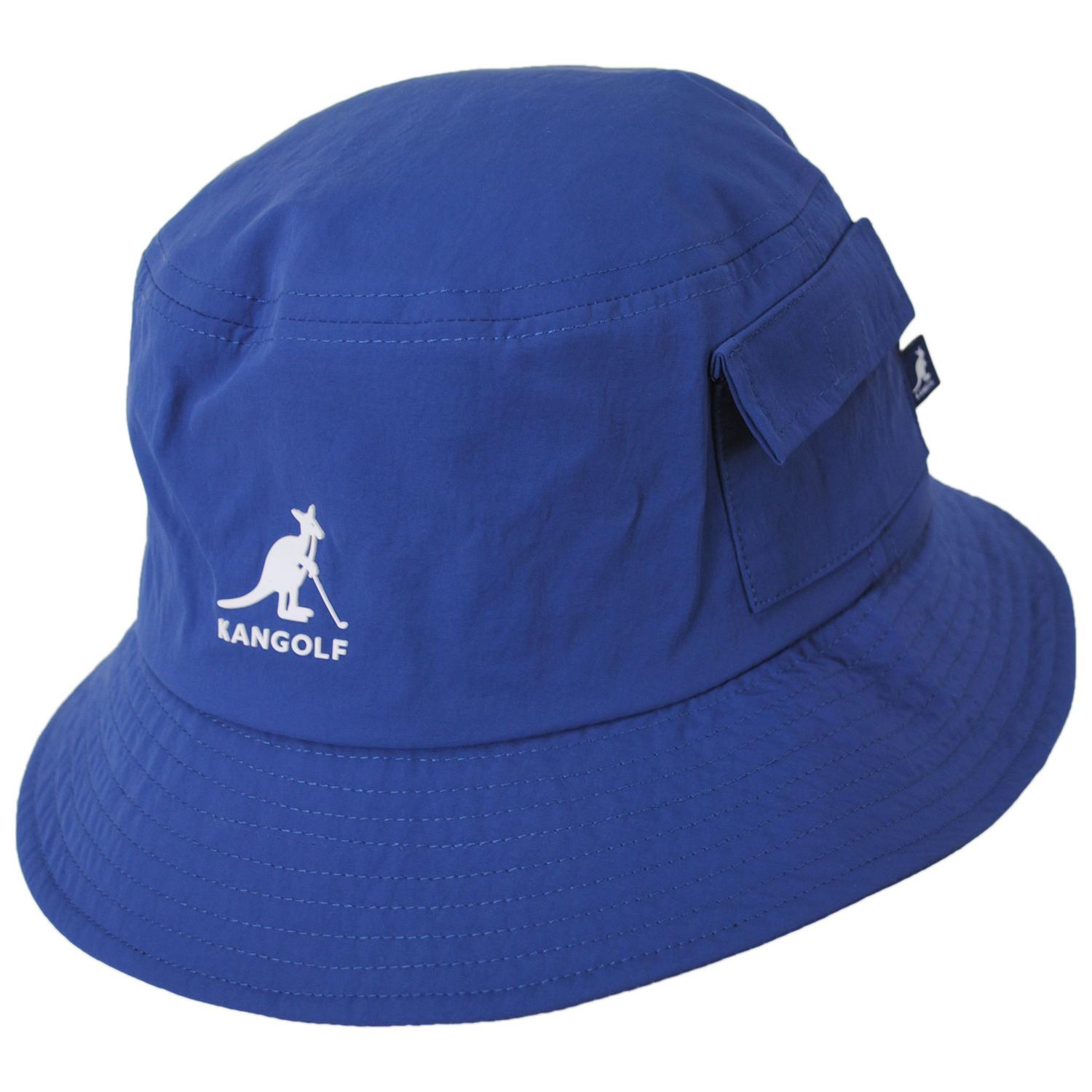 Kangol | Kangolf Nylon Lahinch Bucket Hat | 185842 | lead | BLUE