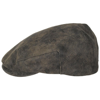 Scala | Rustic Leather Ivy Cap | 160295 | profile | BROWN