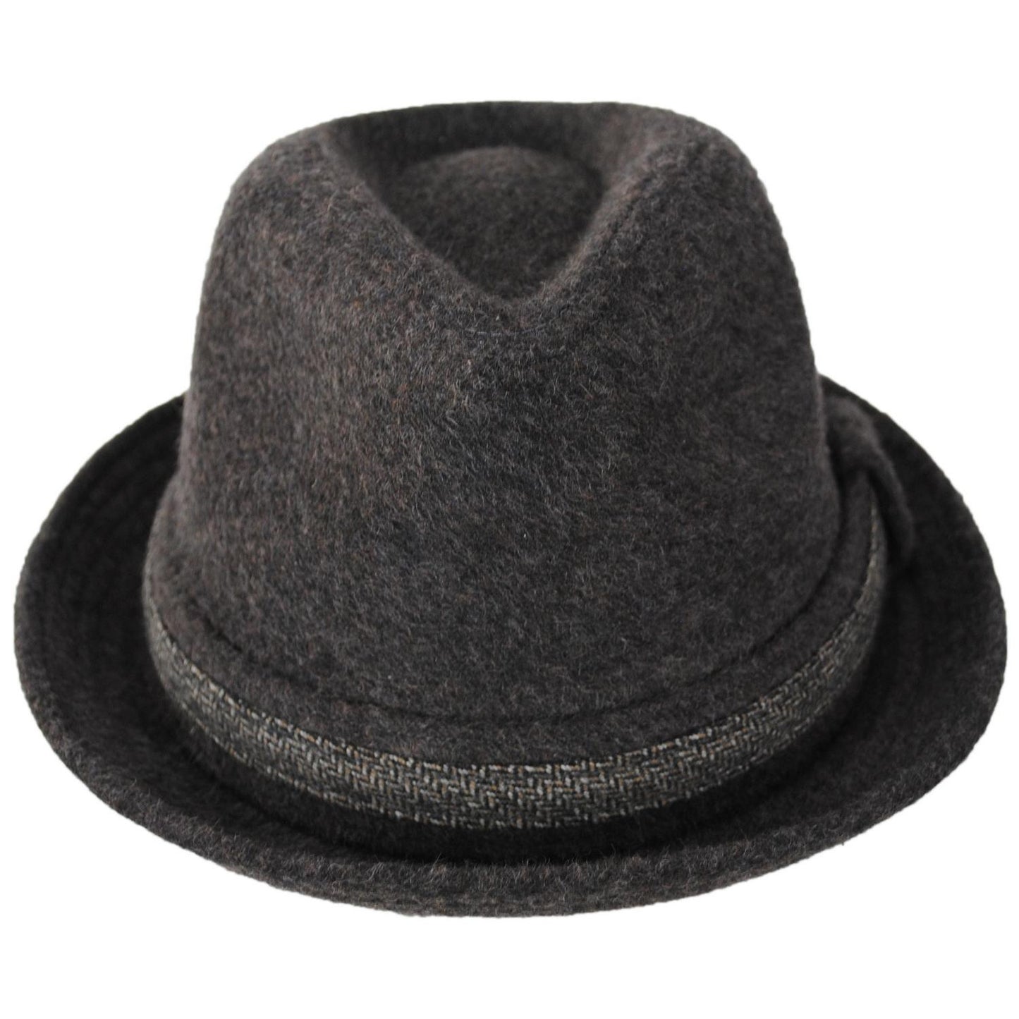 Dorfman Pacific | Oswald Wool Blend Fedora Hat | 140249 | front | GREY