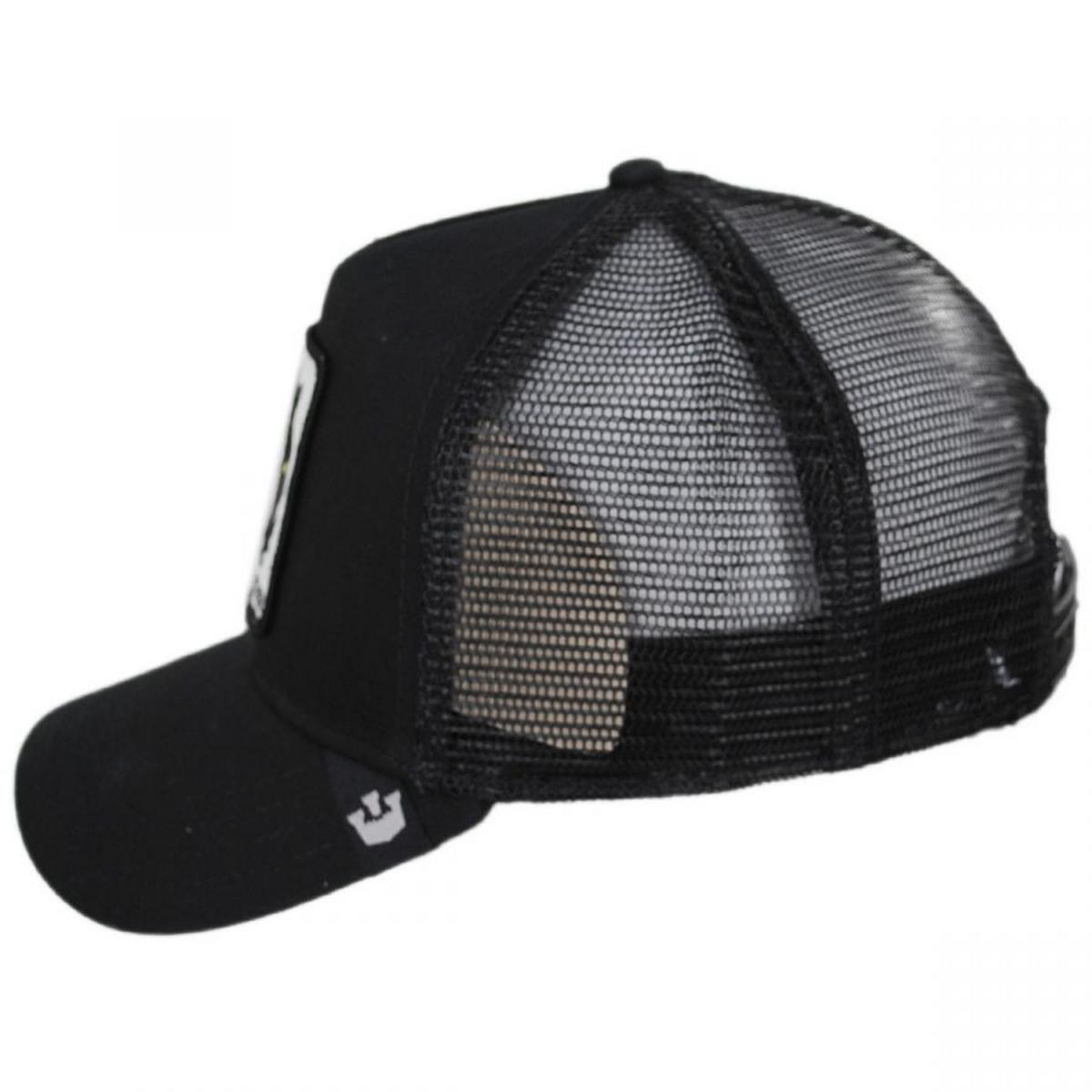 Goorin Bros | Black Panther Trucker Snapback Baseball Cap | 200437 | profile | BLACK