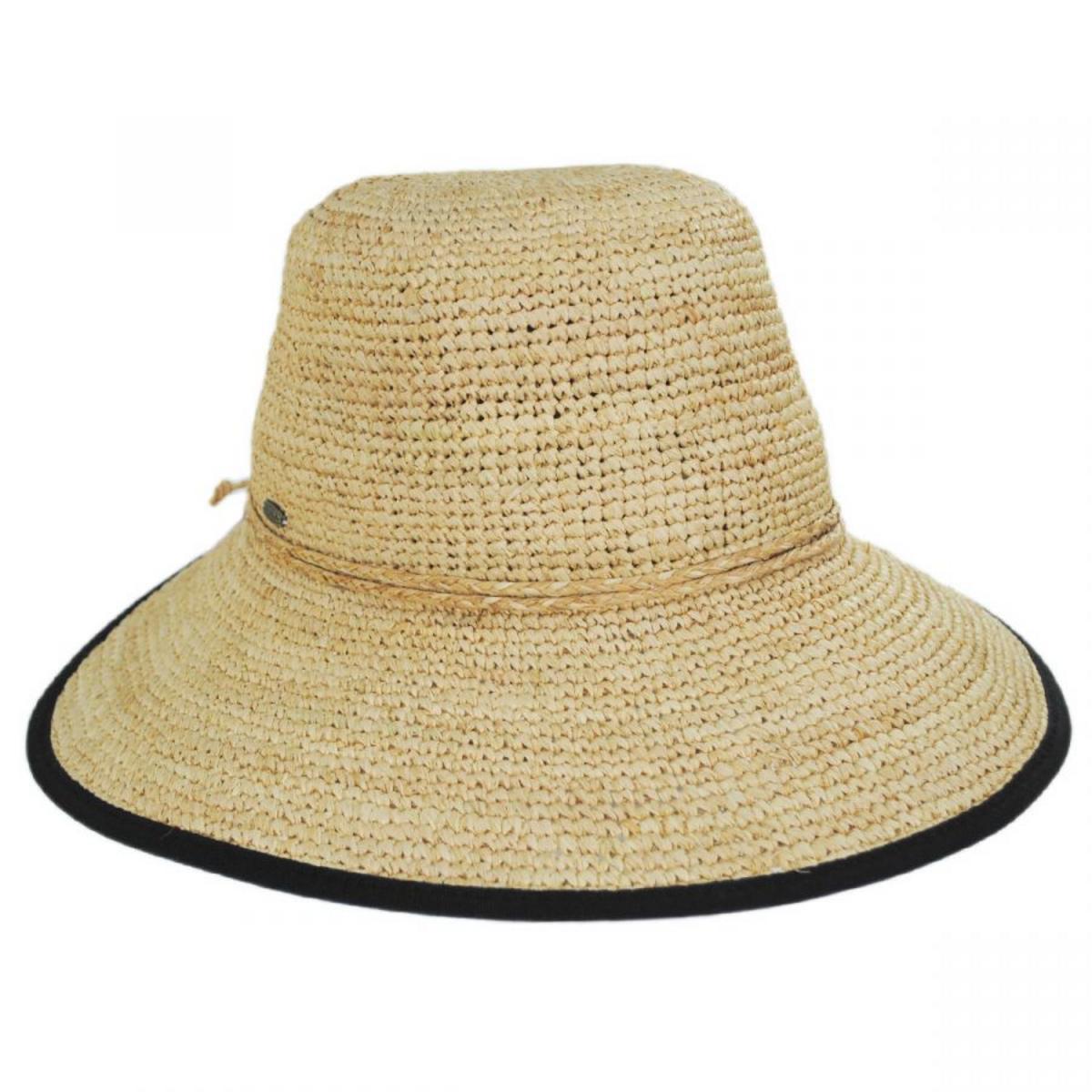 Scala | Via Garibaldi Raffia Straw Facesaver Hat