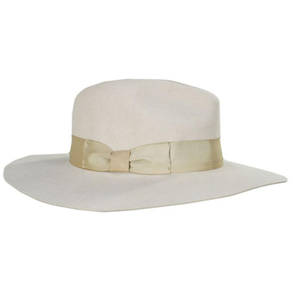 Bigalli | Zoey Floppy Brim Wool Felt Fedora Hat | 131433 | profile | CREAM