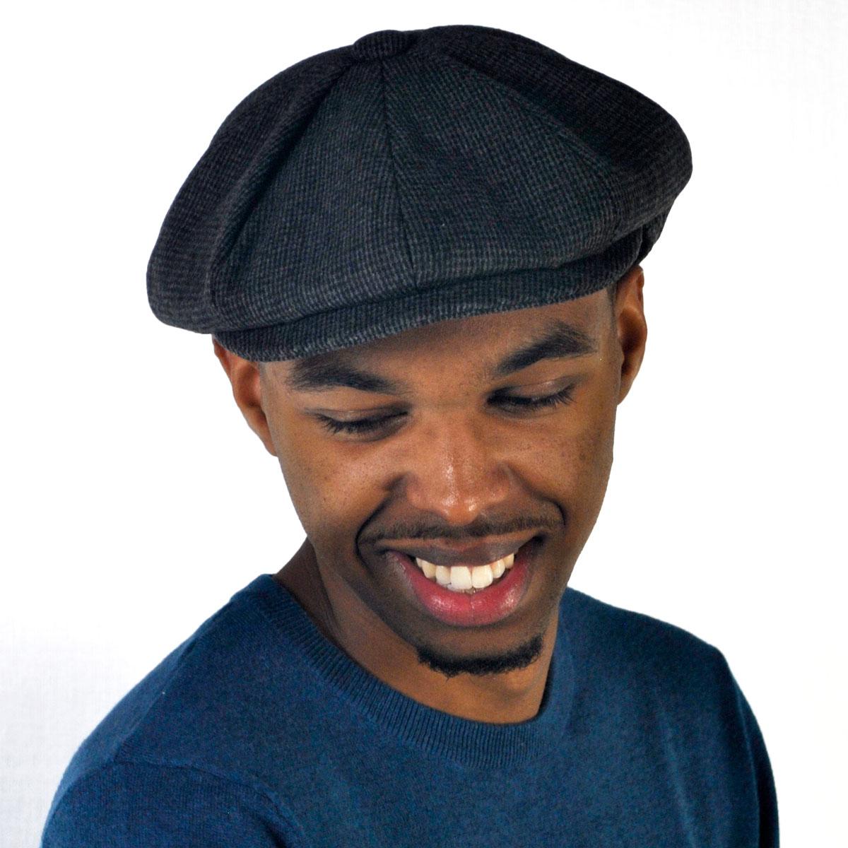 Jaxon Hats | Union Wool Blend Newsboy Cap | 167789 | lsmtwo | CHARCOAL