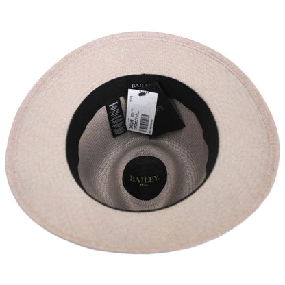 Bailey 1922 | Brooks Panama Straw Fedora Hat - Spring Colors | 127815SS | under | FLINT GREY