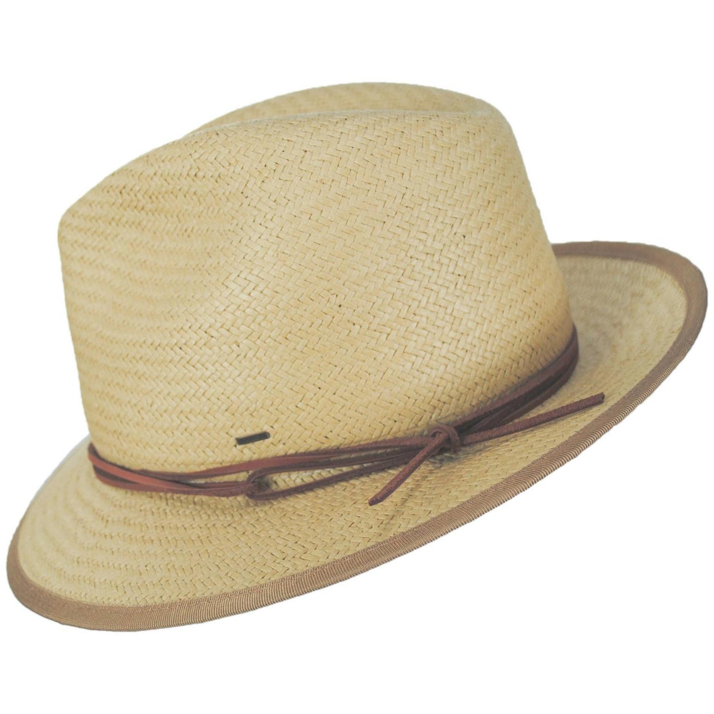 Bailey 1922 | Bran Raindura Straw Fedora Hat | 127937 | profile | LIGHT DUSTED OCHRE
