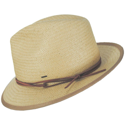 Bailey 1922 | Bran Raindura Straw Fedora Hat | 127937 | profile | LIGHT DUSTED OCHRE