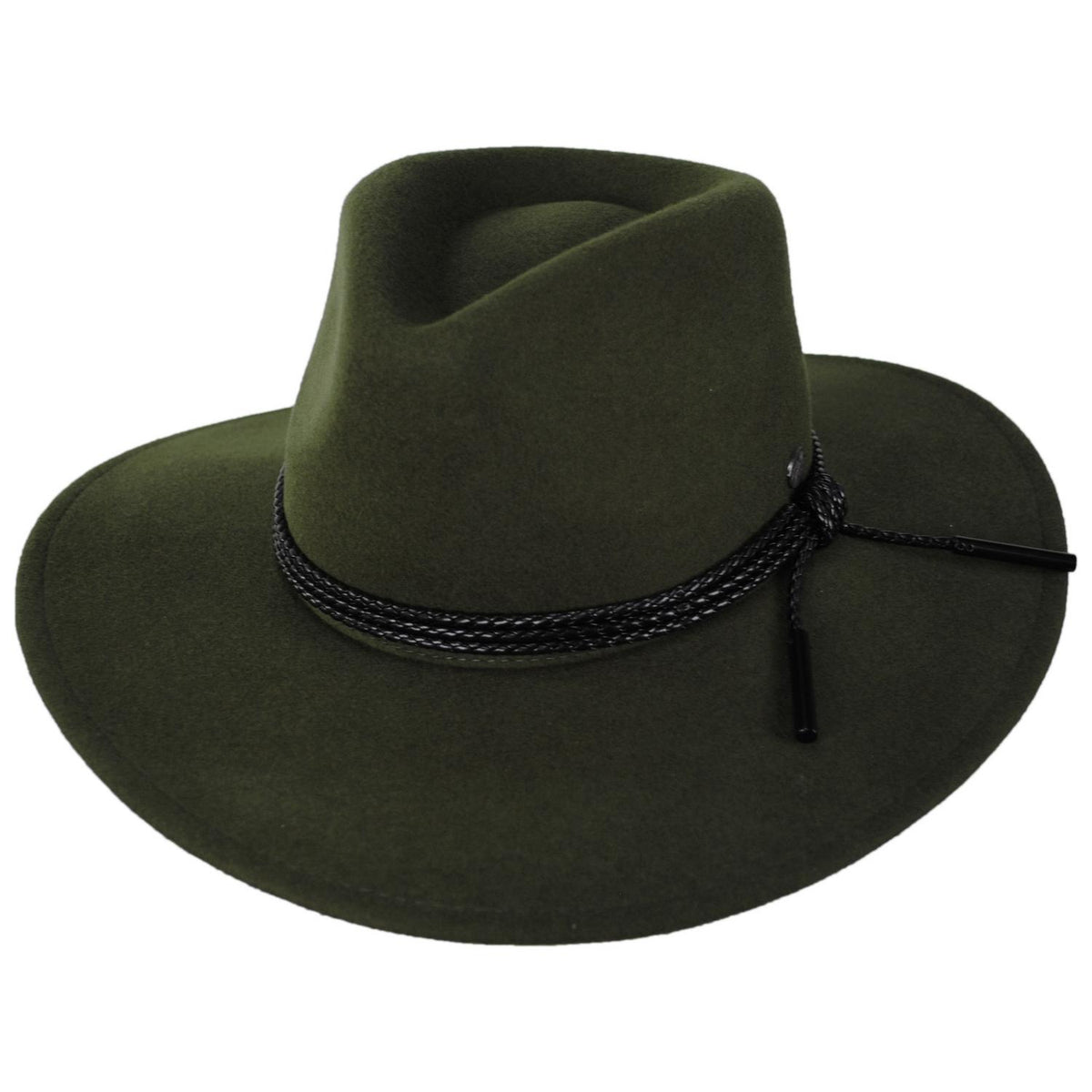 Bailey 1922 | Piston Wool Felt Aussie Hat | 130349 | lead | OLIVE
