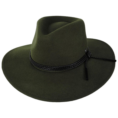 Bailey 1922 | Piston Wool Felt Aussie Hat | 130349 | lead | OLIVE