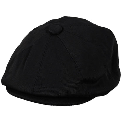 Jaxon Hats | Kid's Cotton Newsboy Cap | 512103 | lead | BLACK