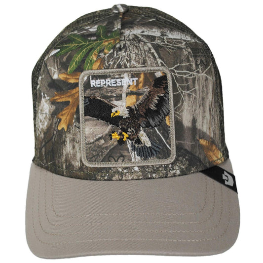 Goorin Bros | Realtree Edge Represent Mesh Trucker Snapback Baseball Cap | 200789 | front | CAMOUFLAGE
