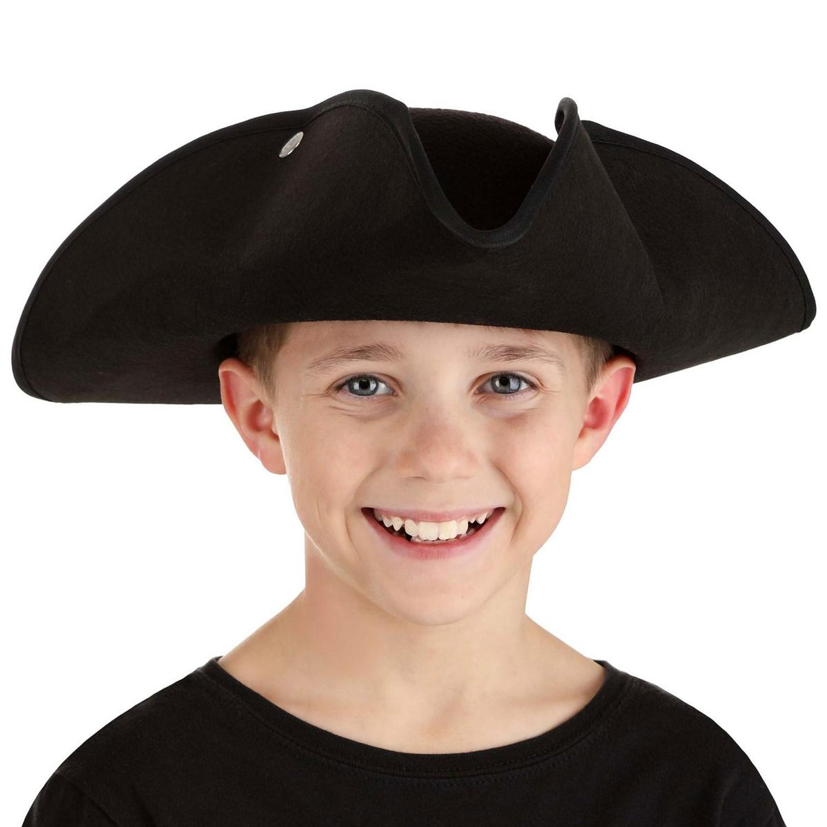 Elope | Kid's Deluxe Tricorn Hat | 556008 | lsmone | BLACK