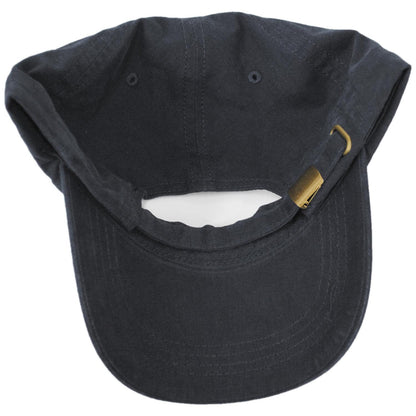 Dorfman Pacific | Washed Cotton Baseball Cap Dad Hat | 200188 | under | CHARCOAL