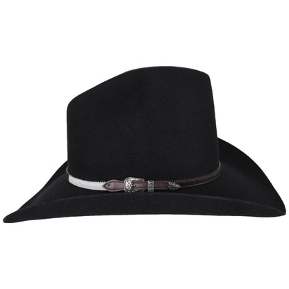 Bailey Western | McCrae Wool Felt Gus Western Hat | 133302 | profile | BLACK