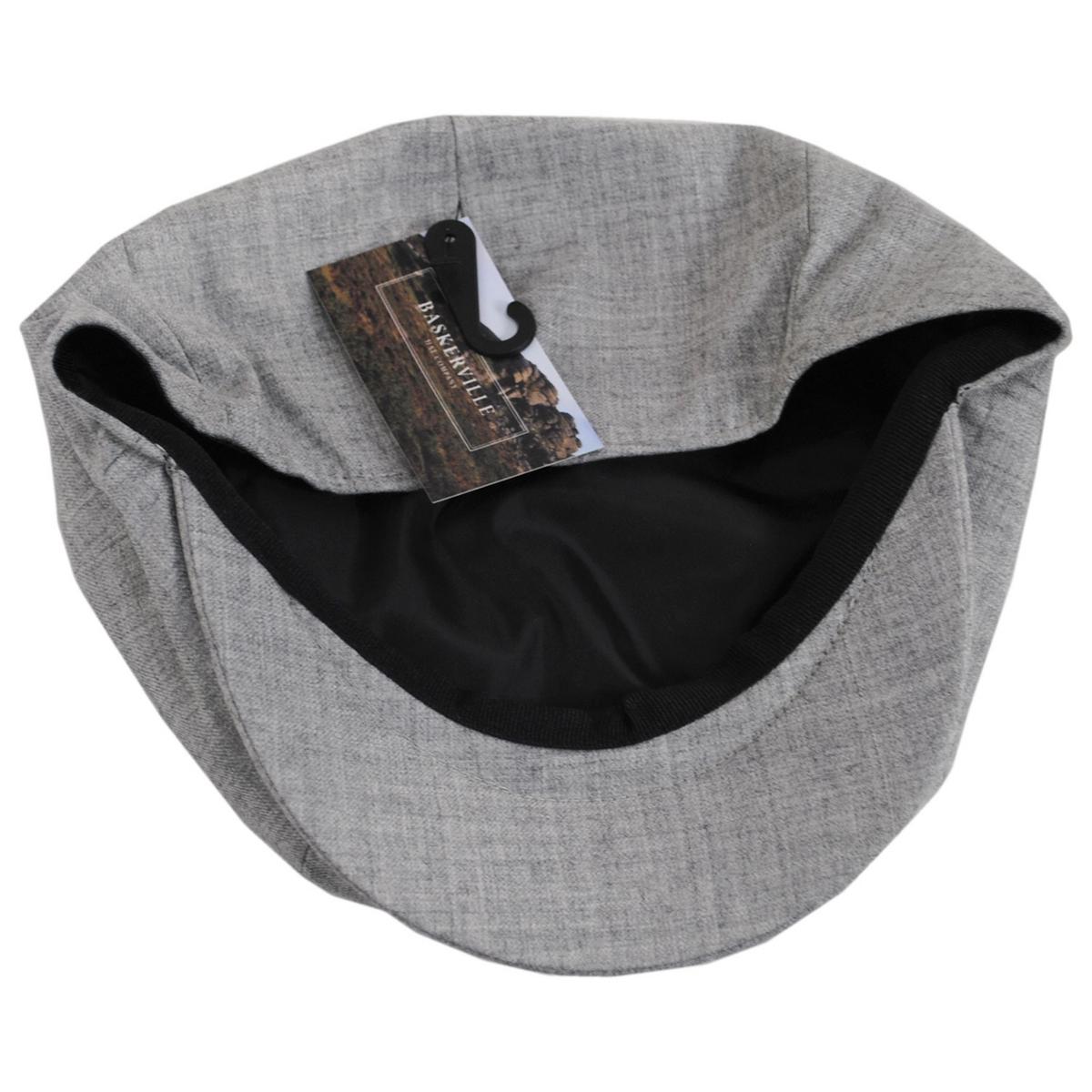 Baskerville Hat Company | Wholesale Cheltenham Wool Twill Newsboy Cap B2B Pre-Pack | B2B167667 | under | HEATHER GREY