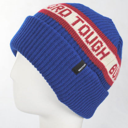 BRIXTON HATS | Ford Built Tough Acrylic Knit Beanie Hat | 502732 | profile | FORD BLUE