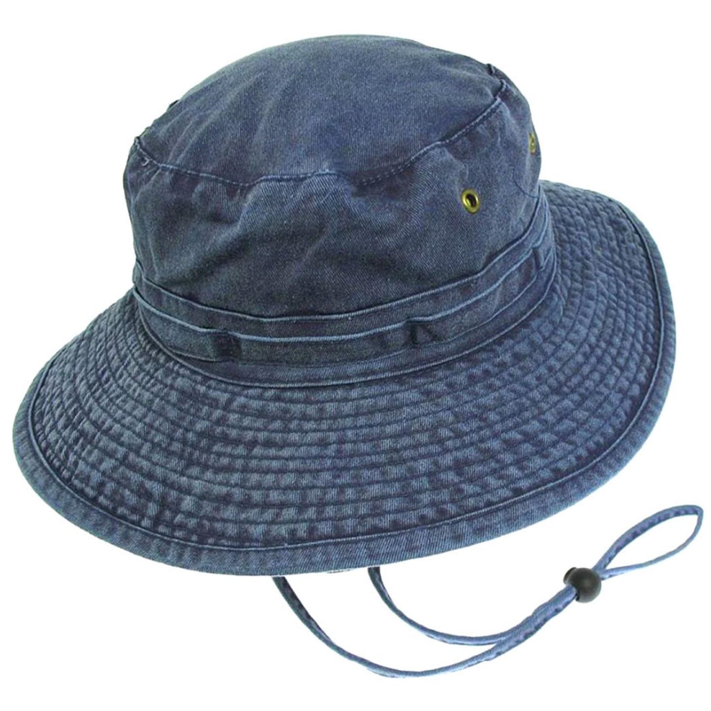 Village Hat Shop | VHS Cotton Booney Hat | 186650 | detailtwo | NAVY BLUE
