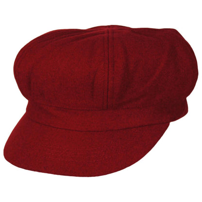 sur la tete | Wool Blend Spitfire Newsboy Cap | 167554 | lead | RED