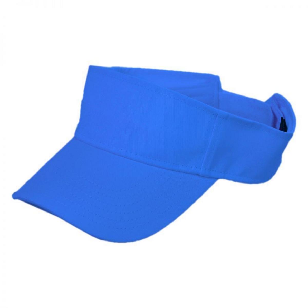 Otto | Cotton Twill Sport Visor | 195850 | lead | ROYAL BLUE