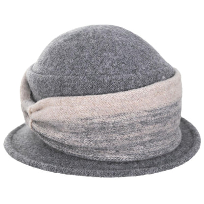 Scala | Mysaria Boiled Wool Cloche Hat | 106421 | lead | GREY