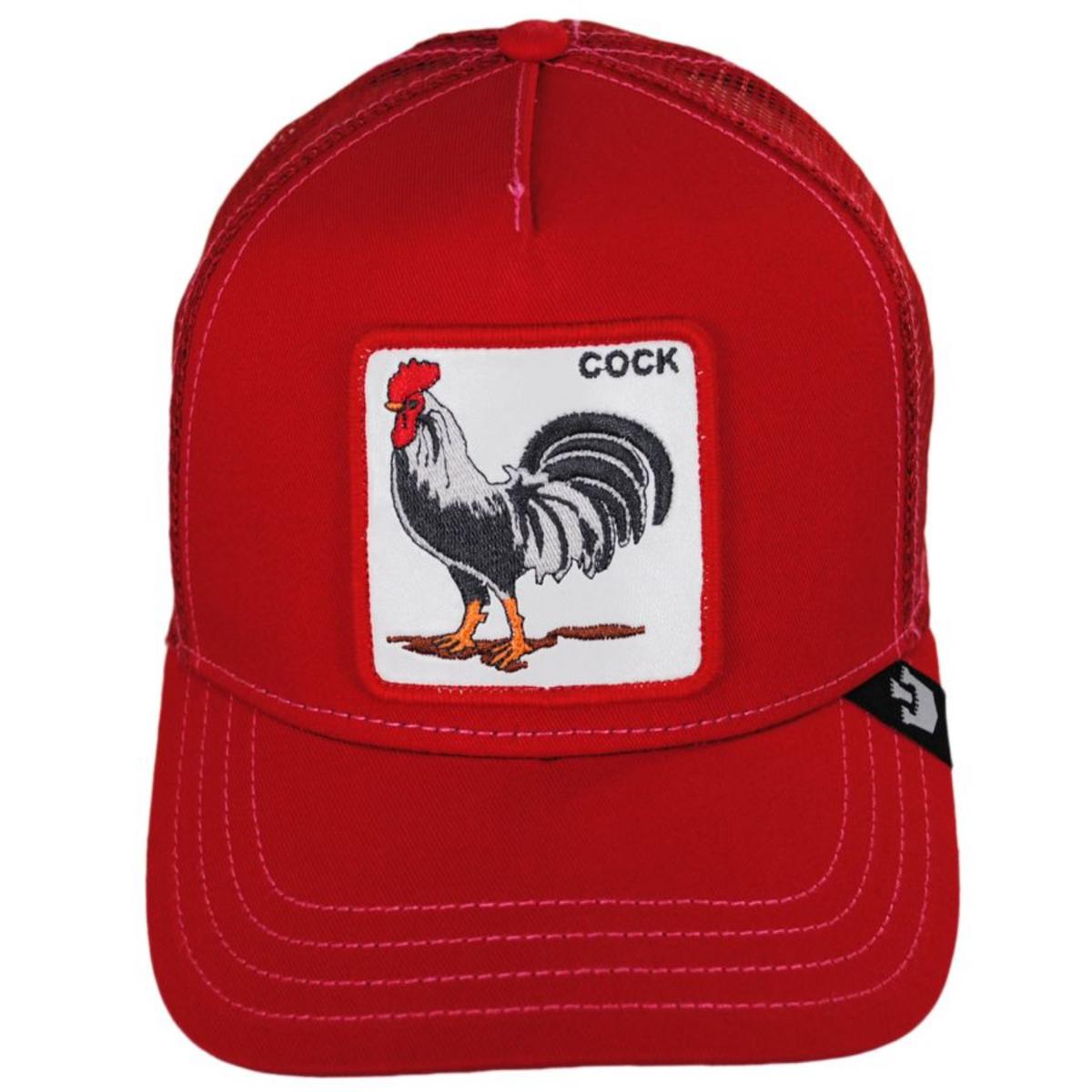 Goorin Bros | Cock Mesh Trucker Snapback Baseball Cap | 200441 | front | RED