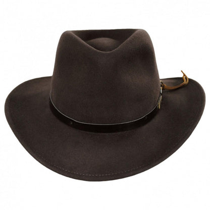 Indiana Jones | Officially Licensed Wool Felt Outback Hat | 130449 | profile | BROWN