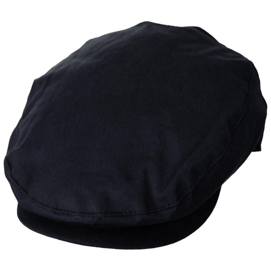 Jaxon & James | British Millerain Wax Cotton Ivy Cap | 170011 | lead | BLACK