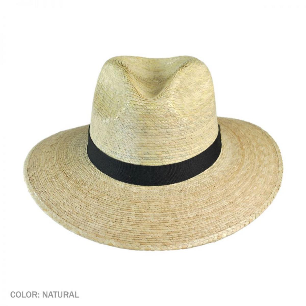 Tula Hats | Explorer Palm Straw Safari Fedora Hat | 128299 | front | NATURAL