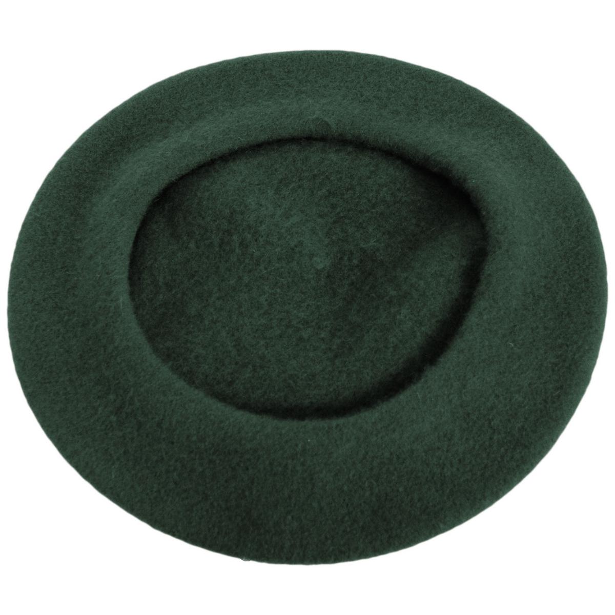 Parkhurst | Classic Wool Beret | 151124 | under | PINE NEEDLE