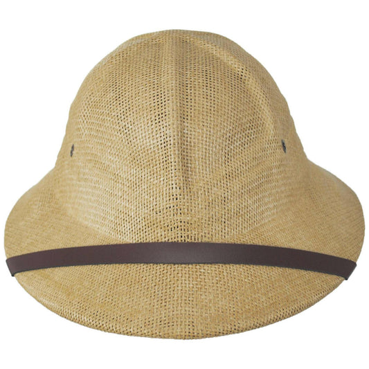 Village Hat Shop | Toyo Straw Pith Helmet | 128800 | front | TAN