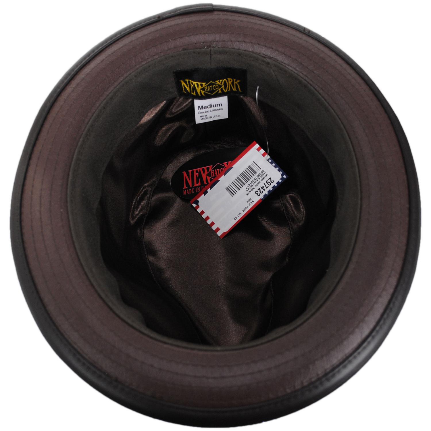 New York Hat Co. | Lambskin Leather Fedora Hat – Village Hat Shop