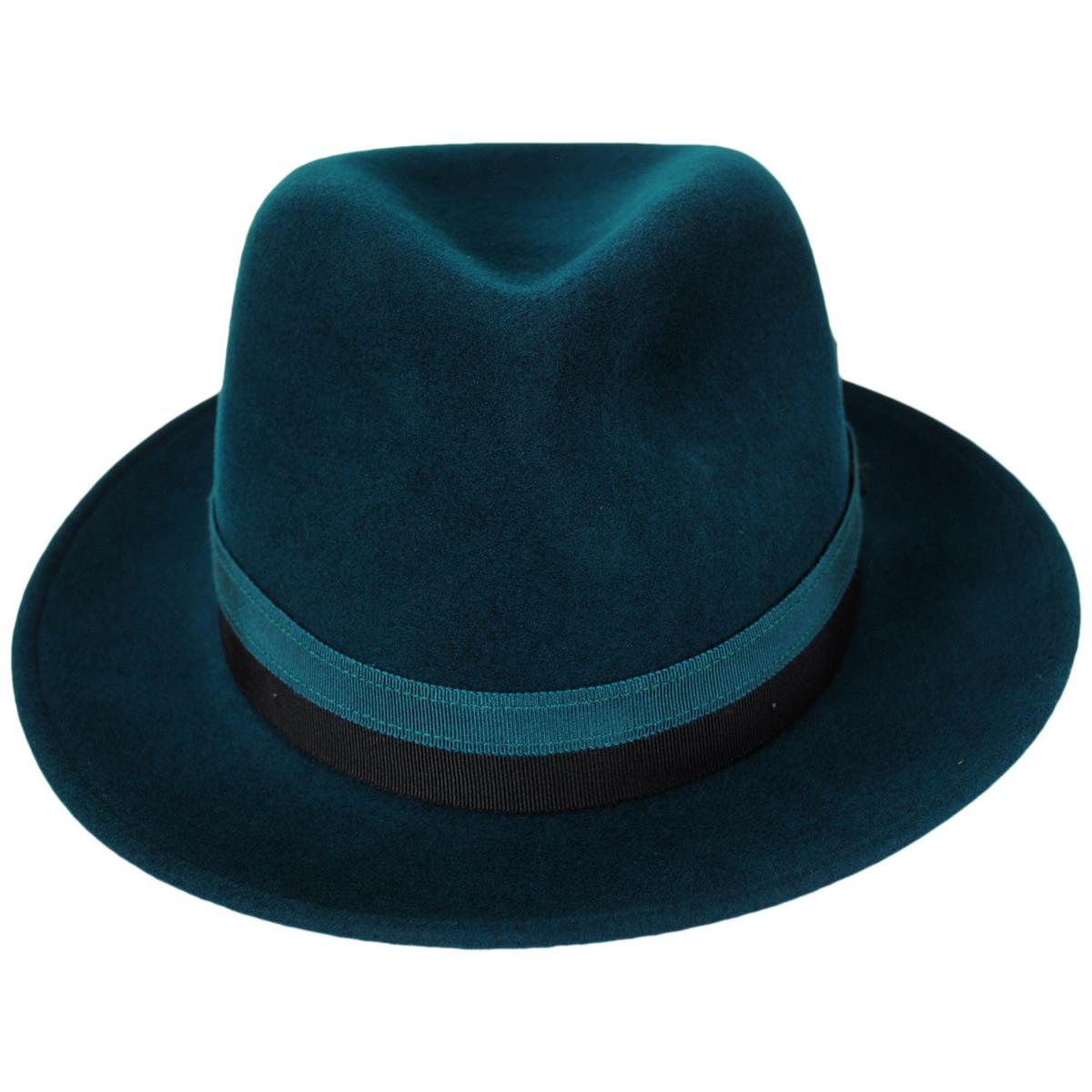 Bailey 1922 | Appley Elite Velour Wool Felt Fedora Hat | 130398 | front | SEA MOSS