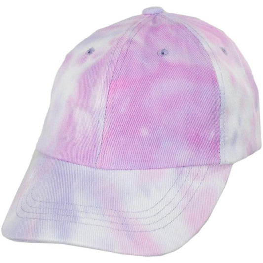 Cappelli | Splash Tie Dye Cotton Baseball Cap Dad Hat | 200339 | lead | PURPLE