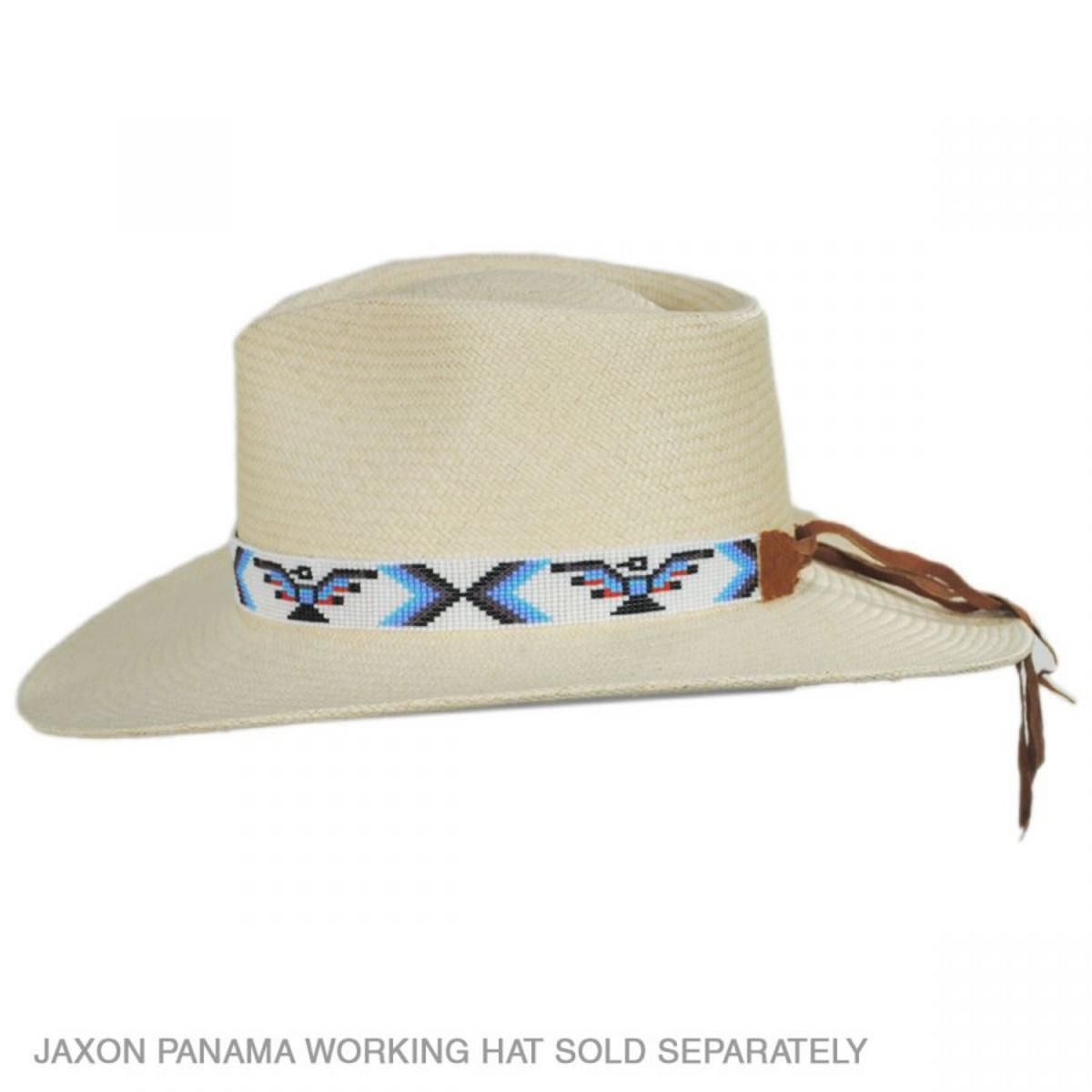 SunBody Hats | Eagle Beaded Hat Band | 602612 | profile | WHITE
