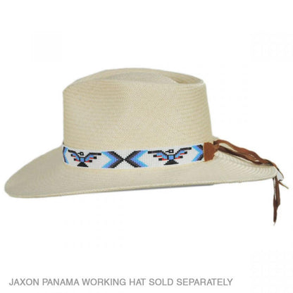 SunBody Hats | Eagle Beaded Hat Band | 602612 | profile | WHITE