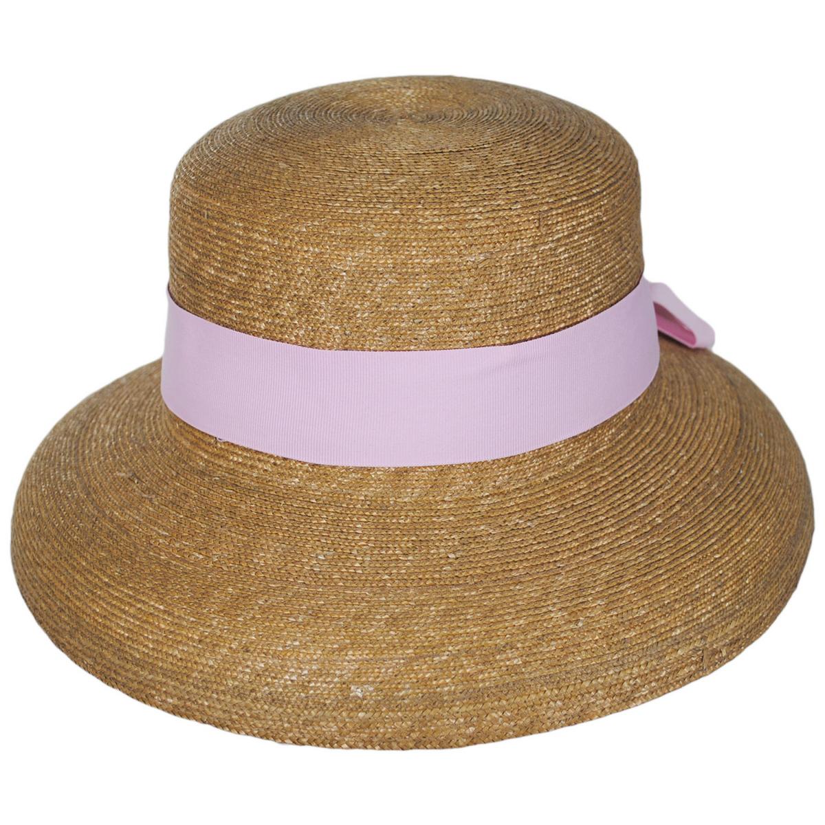 Peter Beaton | Think Pink Milan Straw Lampshade Sun Hat | 102236 | lead | PINK