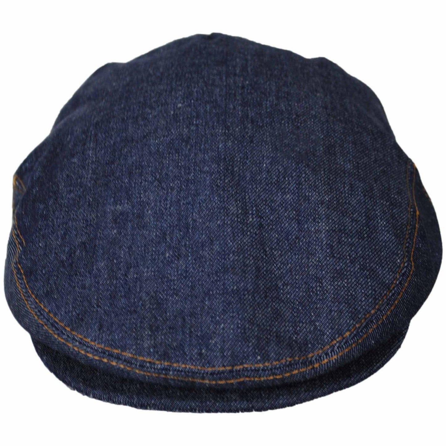 Jaxon Hats | Denim Cotton Ivy Cap | 167702 | front | DENIM BLUE