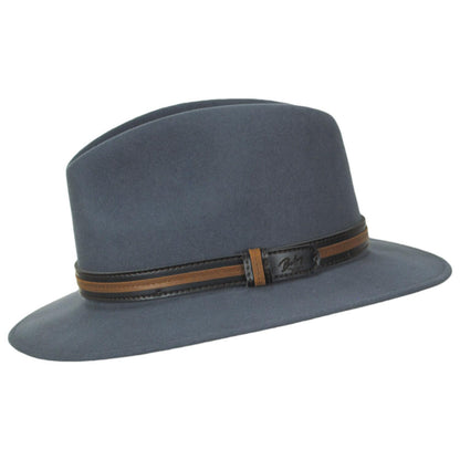 Bailey 1922 | Brandt Lanolux Wool Felt Fedora Hat - Bluestone | 130061BS | profile | BLUESTONE